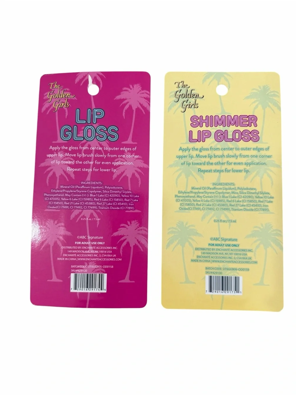 Golden Girls Lip Gloss Set - 4 Glosses